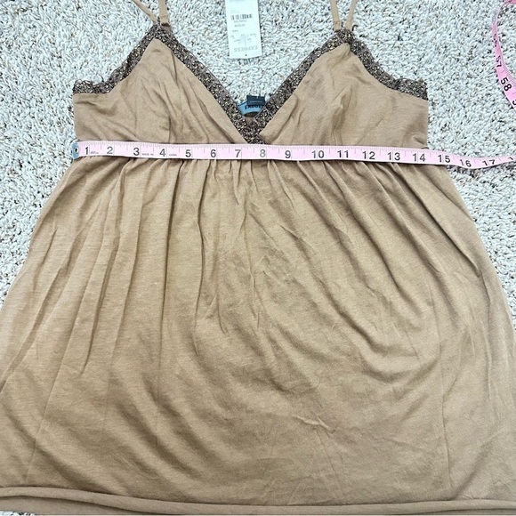 Express jeweled brown tank top size M - Picture 5 of 7